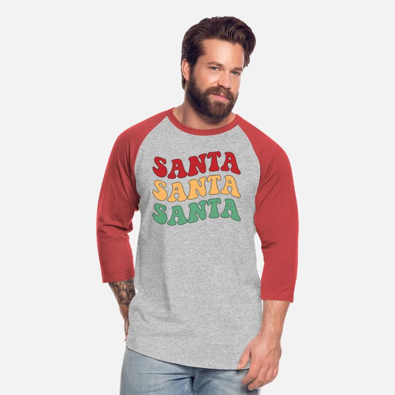 Santa Santa Santa Retro Xmas Festive Wear