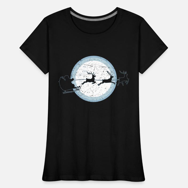 Santa's Silhouette Riding Sleigh Christmas Meme