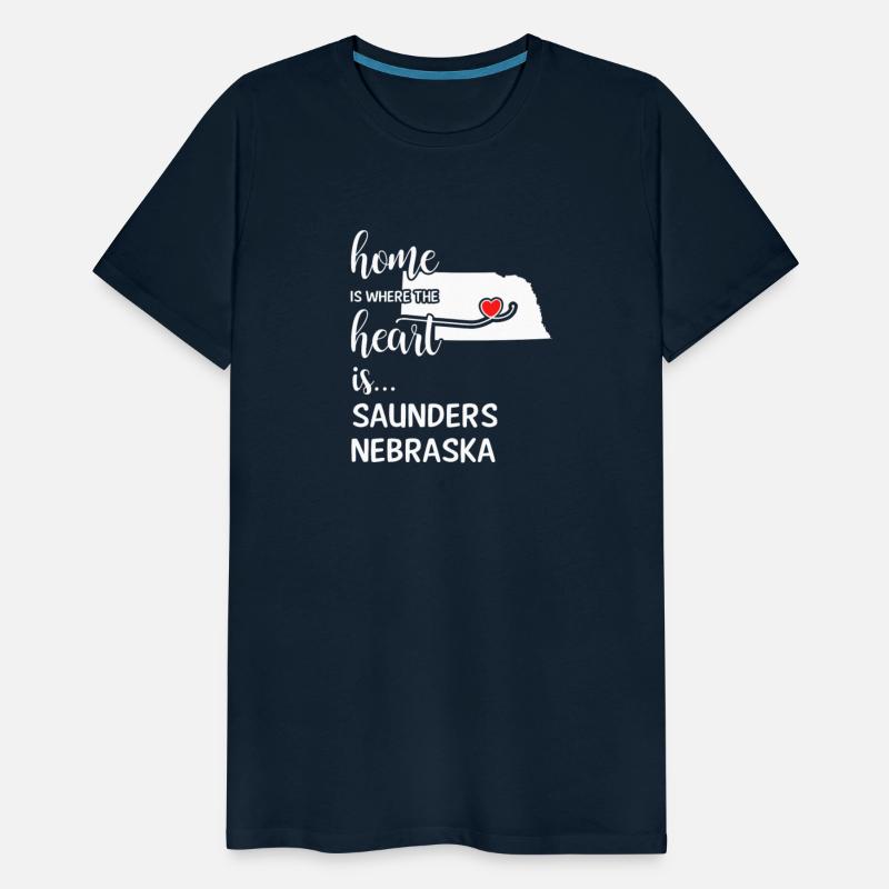 Saunders County Nebraska Is Where My Heart Is Gift
