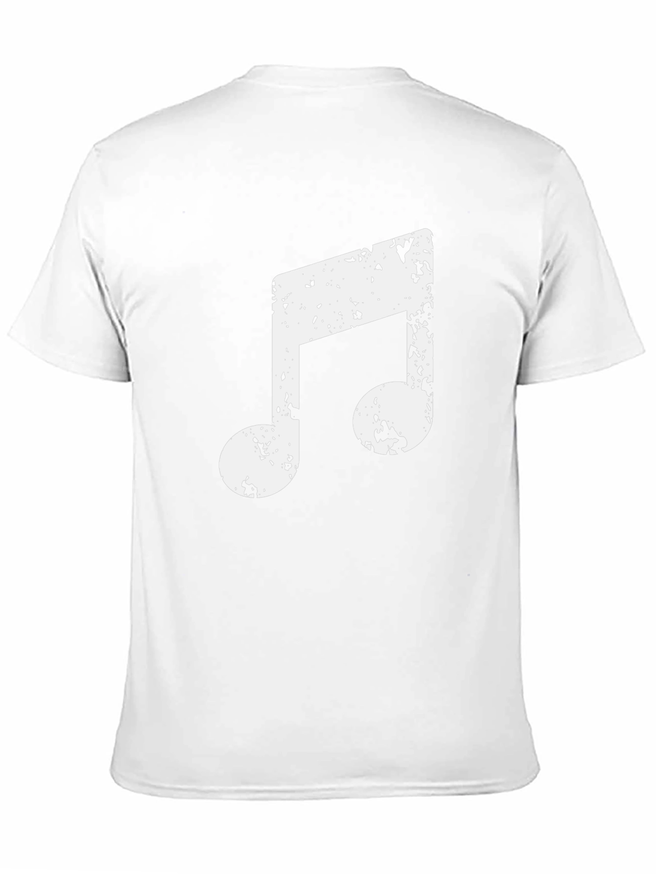 Music Note Graphic Tee - Black Casual T-Shirt