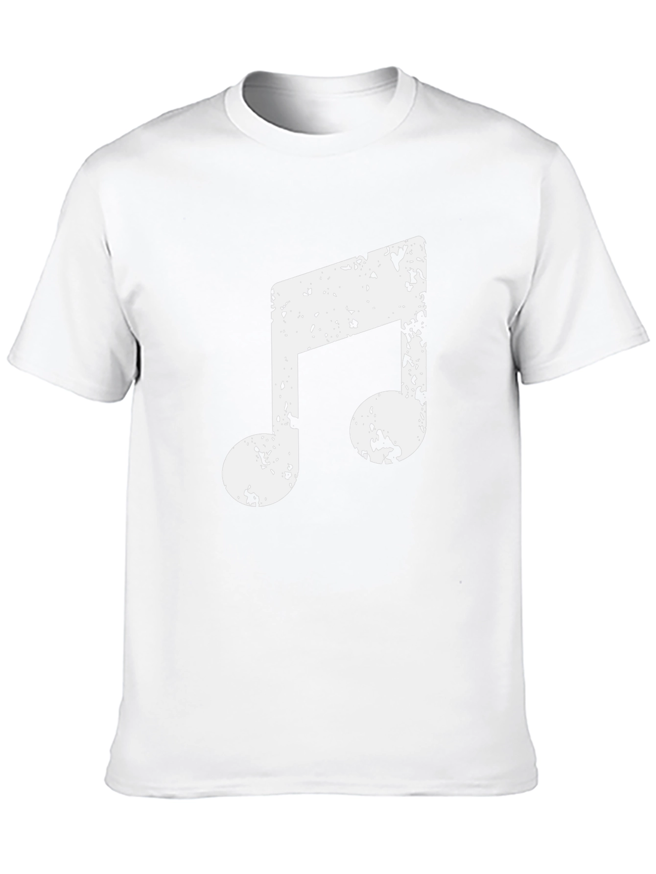 Music Note Graphic Tee - Black Casual T-Shirt