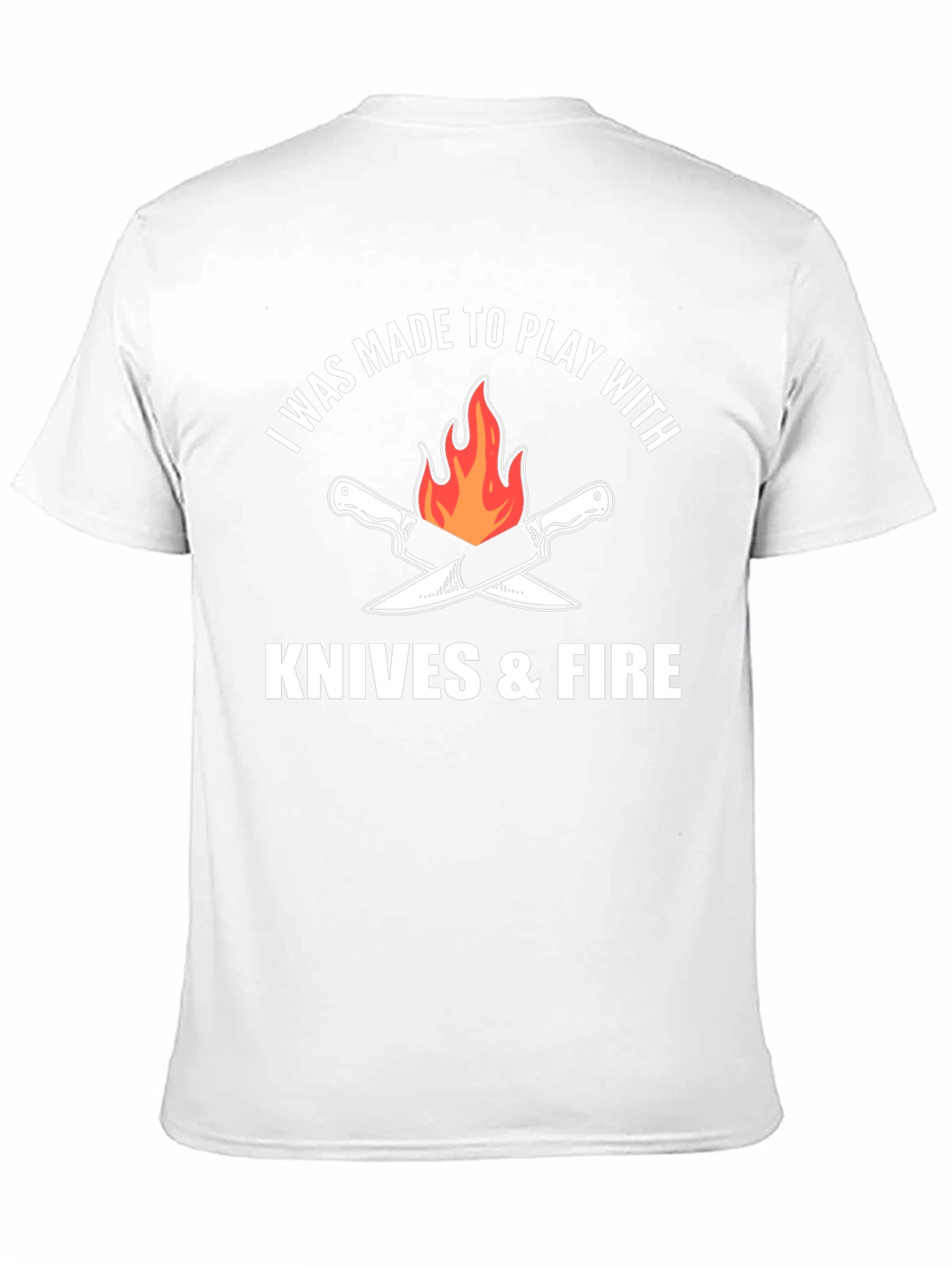 Knives & Fire Graphic Tee - Chef Cooking Barbecue