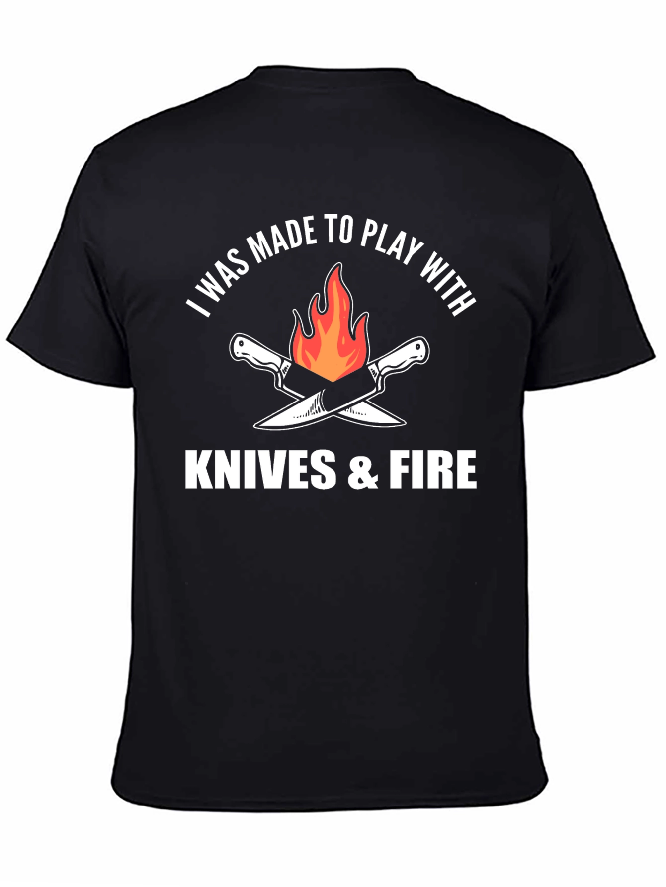 Knives & Fire Graphic Tee - Chef Cooking Barbecue