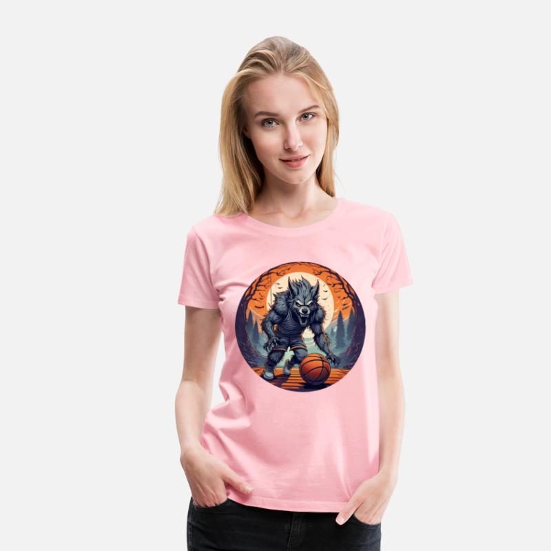 Scary Halloween Party Costume Werewolf Basketball