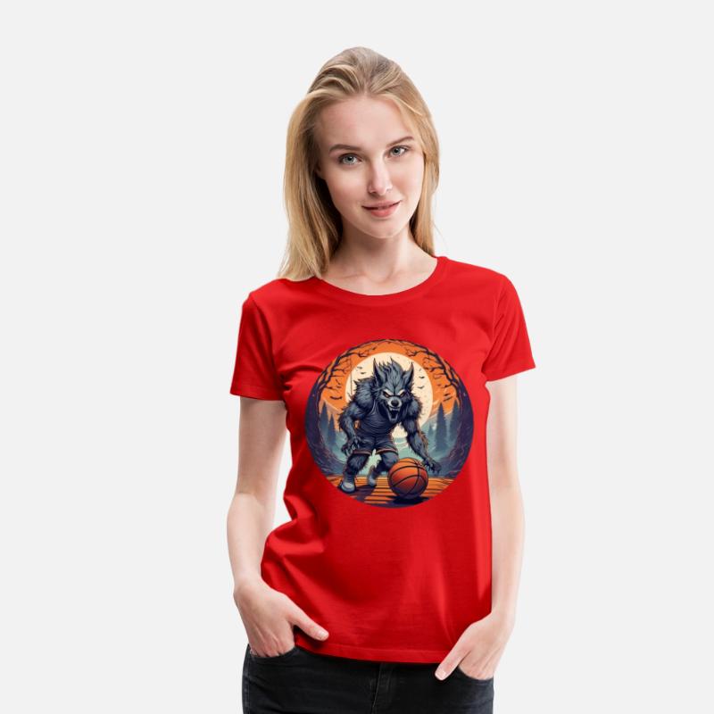 Scary Halloween Party Costume Werewolf Basketball