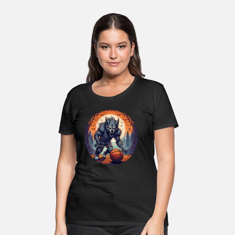Scary Halloween Party Costume Werewolf Basketball