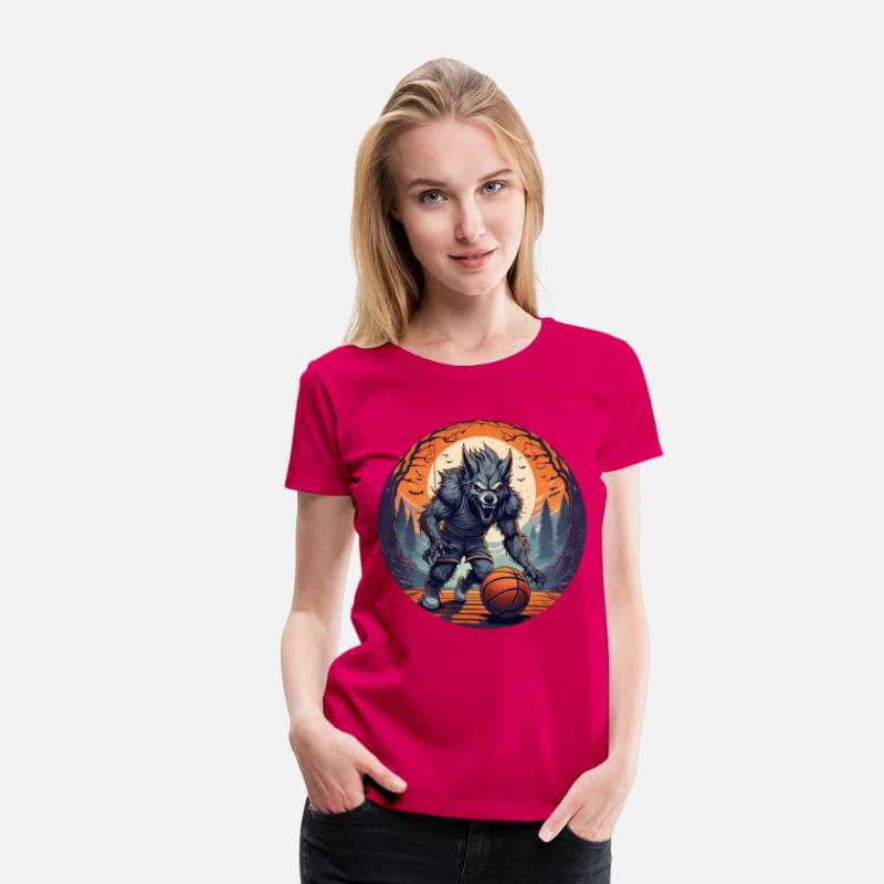 Scary Halloween Party Costume Werewolf Basketball