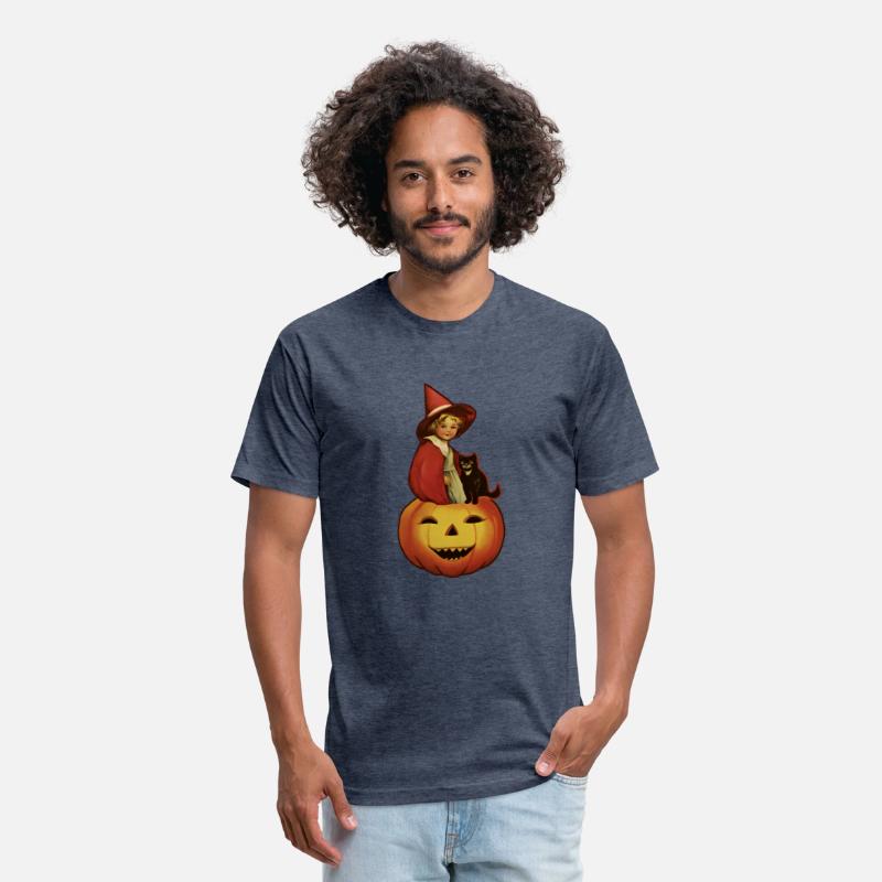 Scary Witch With Cutr Black Kitty Cat Halloween