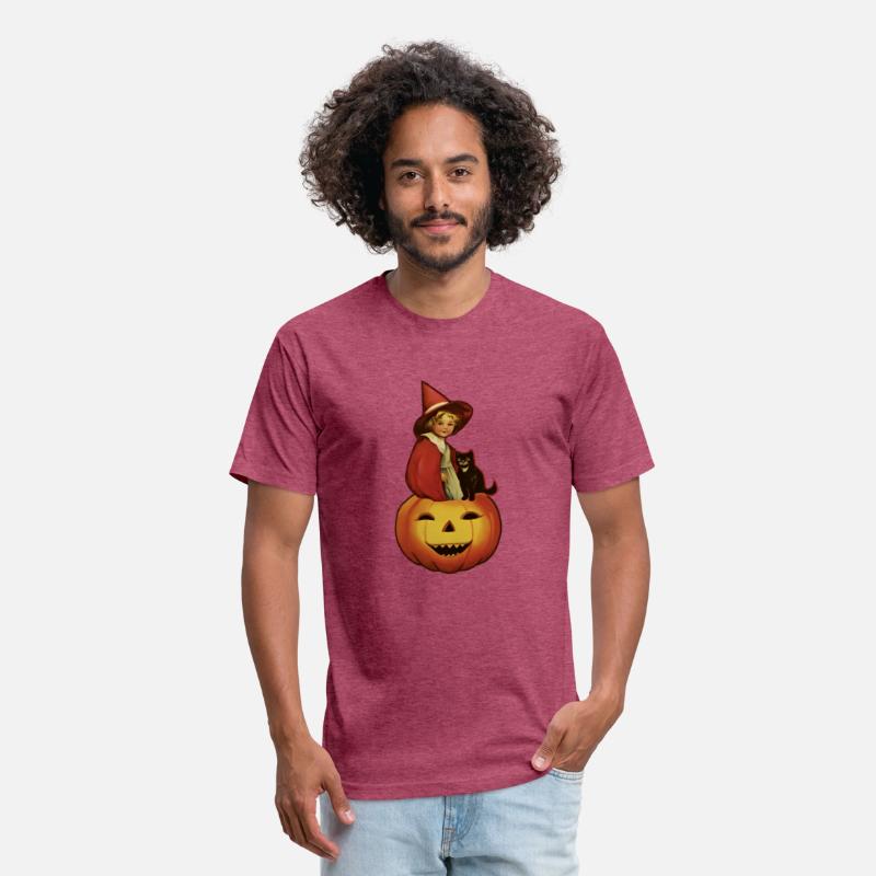 Scary Witch With Cutr Black Kitty Cat Halloween