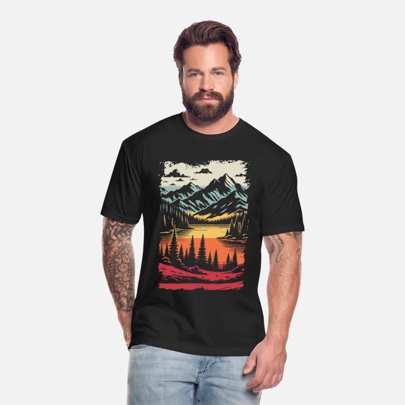 Scenic Lake Amidst Mountains