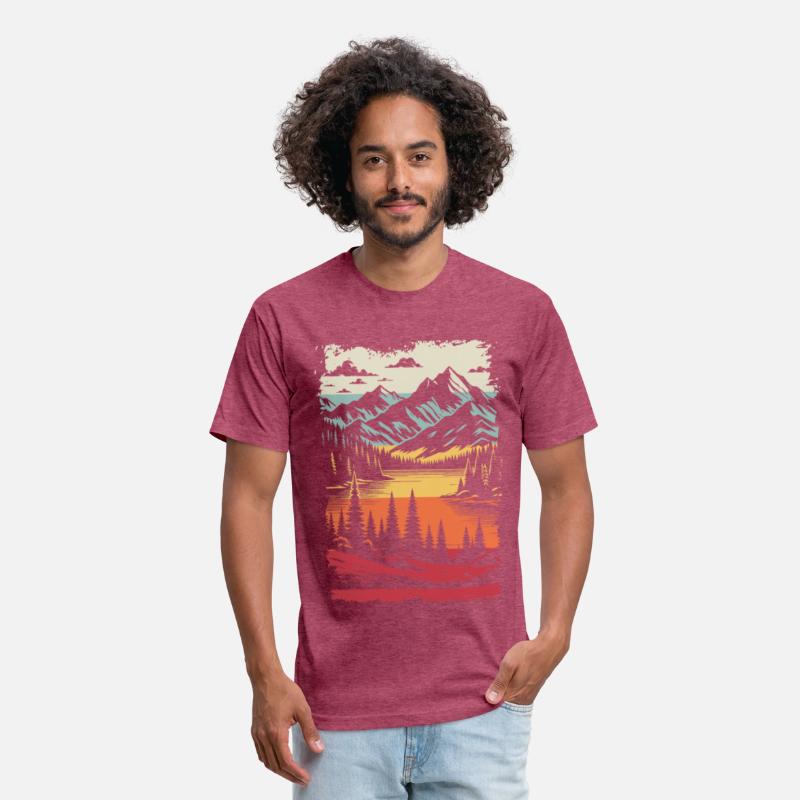 Scenic Lake Amidst Mountains
