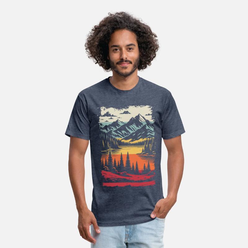 Scenic Lake Amidst Mountains