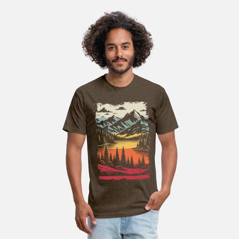Scenic Lake Amidst Mountains