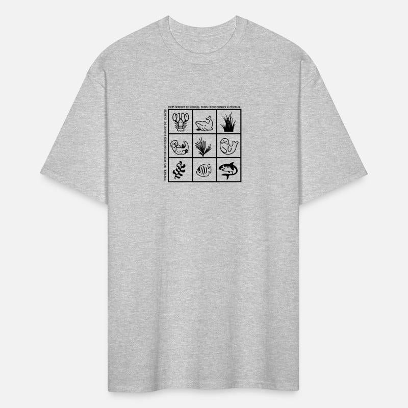 sea animal biodiversity print