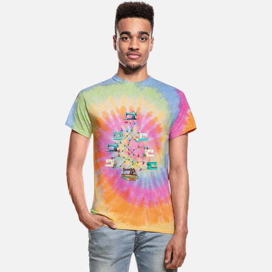 Sewing Machines Christmas Pine Tree Decorate Funny