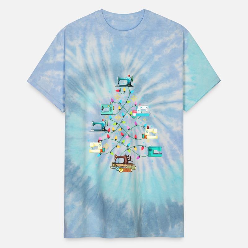 Sewing Machines Christmas Pine Tree Decorate Funny