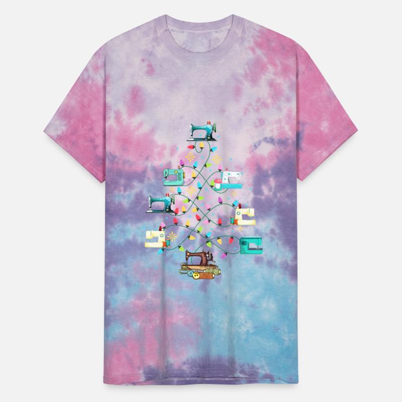 Sewing Machines Christmas Pine Tree Decorate Funny