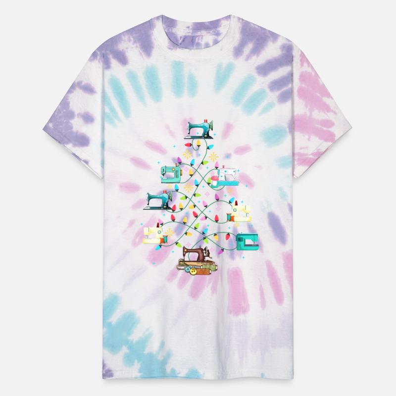 Sewing Machines Christmas Pine Tree Decorate Funny