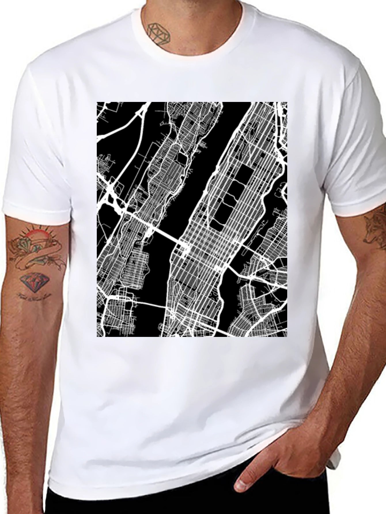 Urban Navigator Tee - Cityscape Design