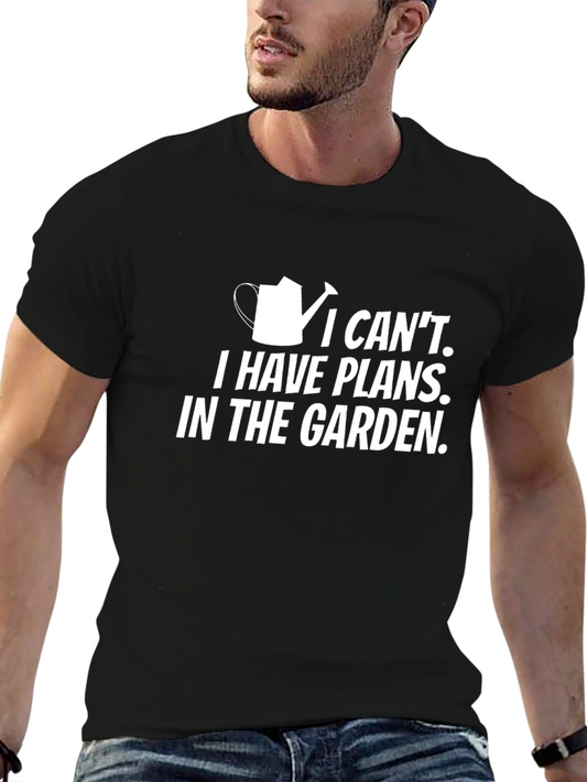 Gardening Plans T-Shirt - Black Humor Tee