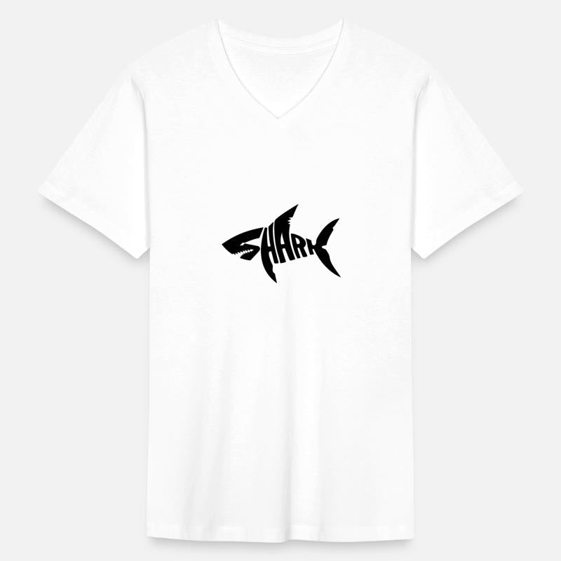 Shark typography for great white shark lover