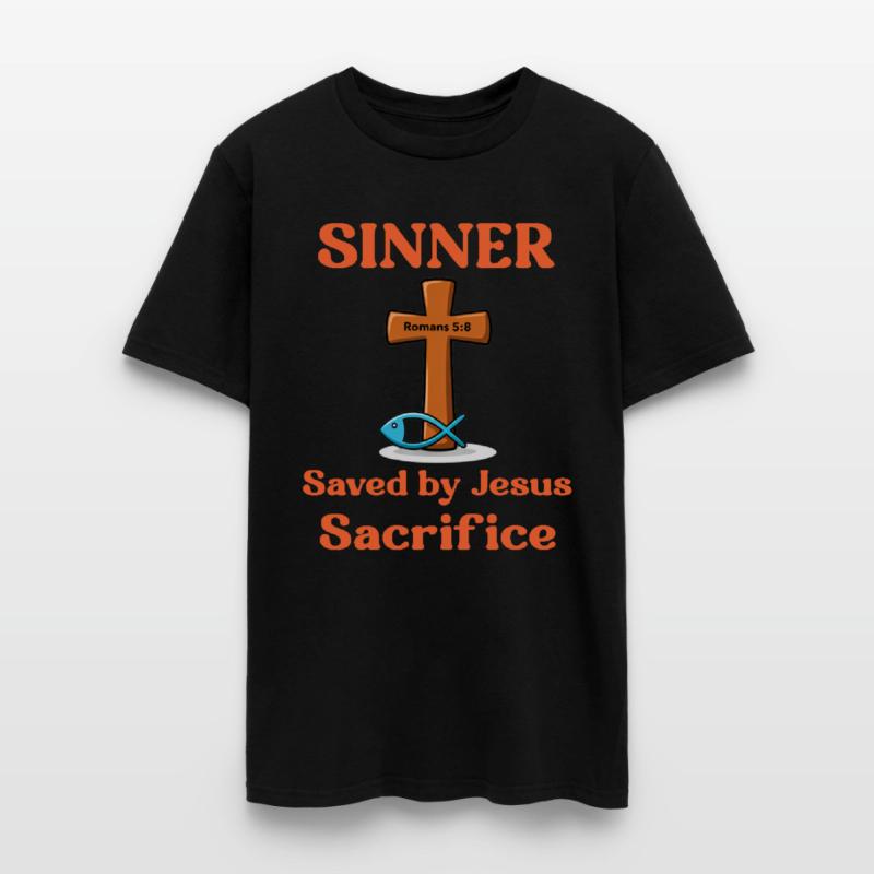 Sinner, Saved by Jesus Sacrifice, Romans 5:8