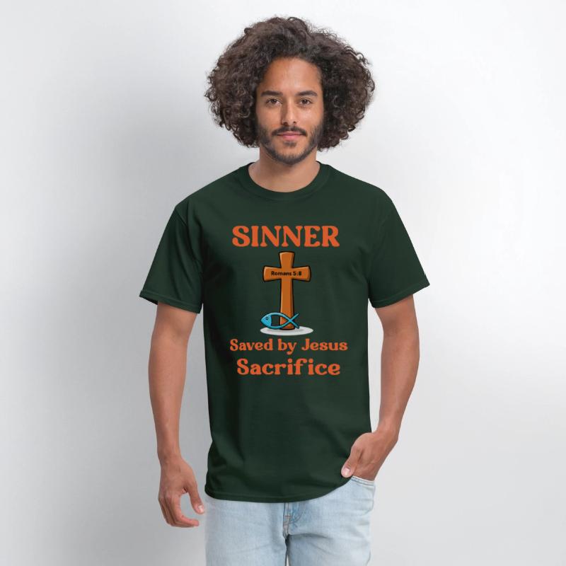 Sinner, Saved by Jesus Sacrifice, Romans 5:8