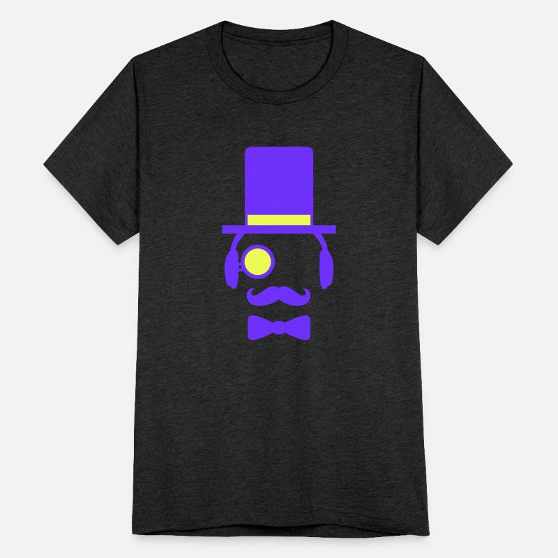 Sir DJ Party Rich Gentleman Cylinder Hat Monocle