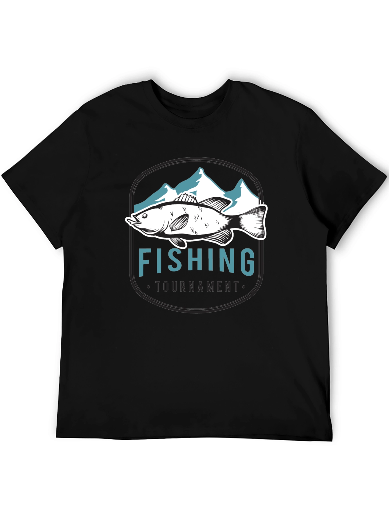 Fishing Tournament Graphic Tee - Black