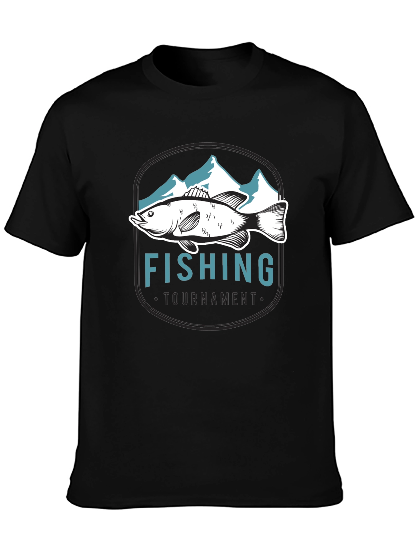 Fishing Tournament Graphic Tee - Black