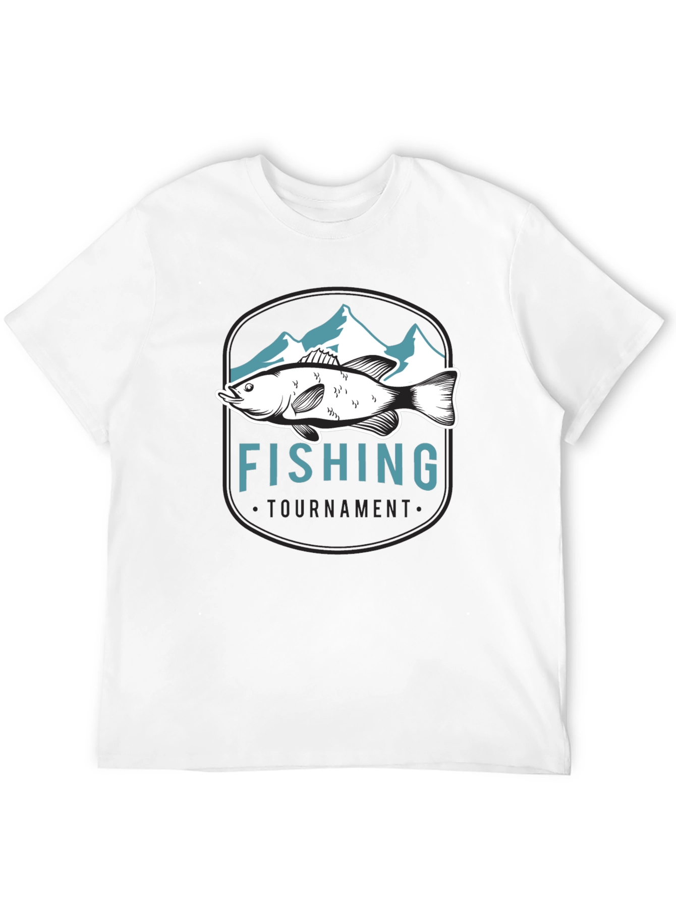 Fishing Tournament Graphic Tee - Black