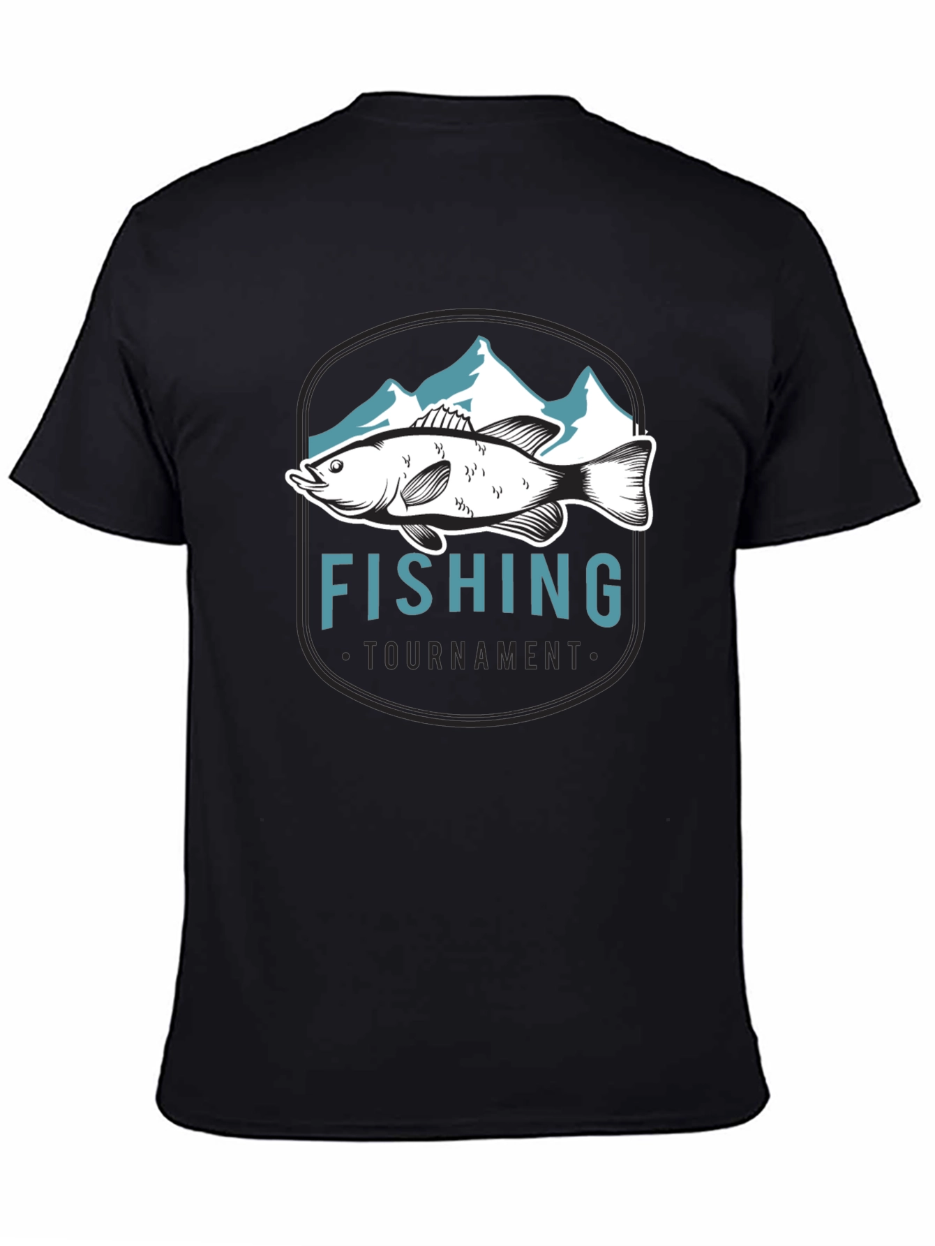 Fishing Tournament Graphic Tee - Black