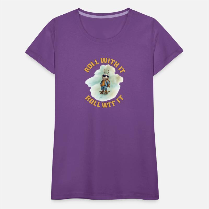 Skateboarding Ant with Bold Text