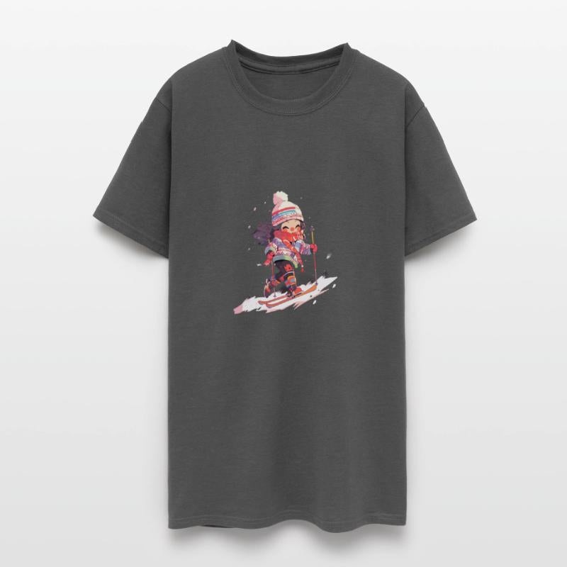 Skiing Ski Snow Skier Chibi Girl Kids