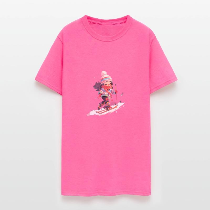 Skiing Ski Snow Skier Chibi Girl Kids