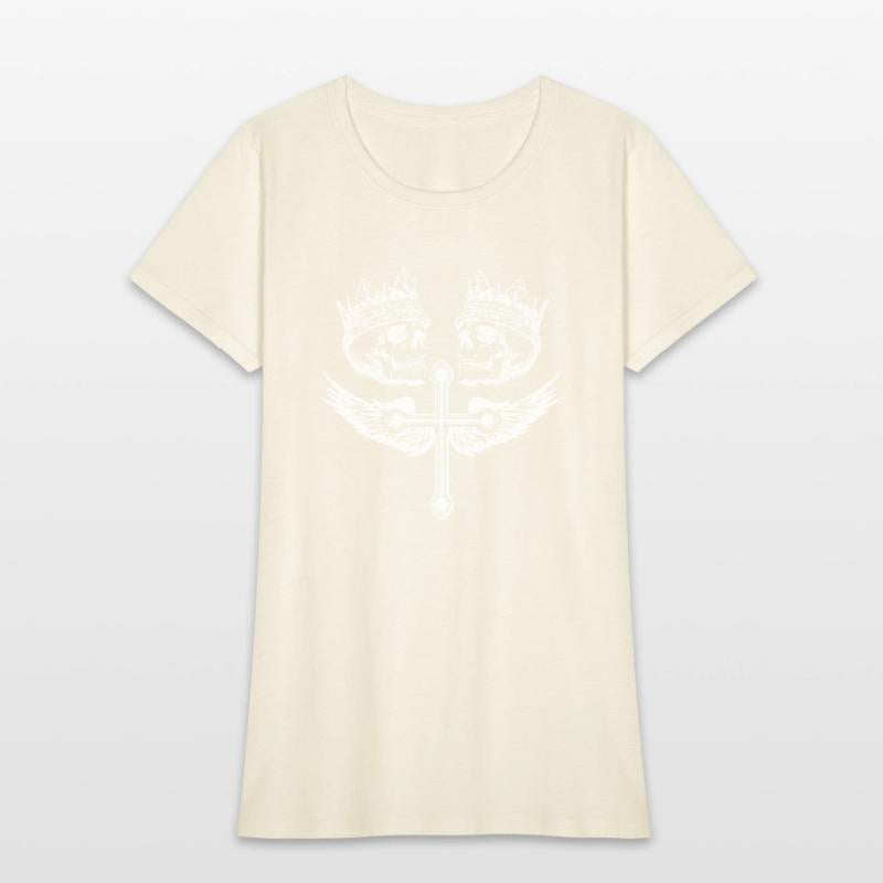 Skull Cross wings Graphic Tee