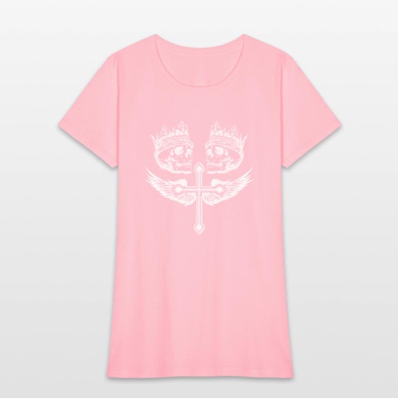 Skull Cross wings Graphic Tee