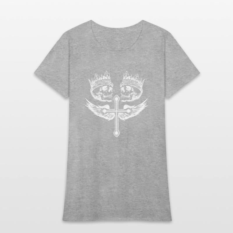 Skull Cross wings Graphic Tee
