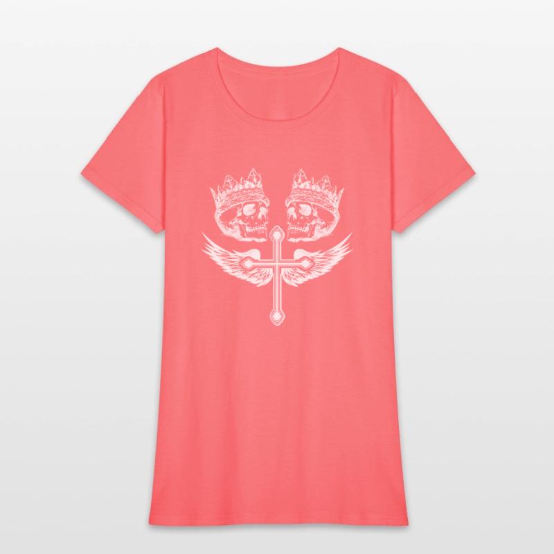 Skull Cross wings Graphic Tee