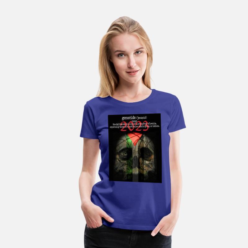 Skull, olives and barb-wire with Palestinian flag.