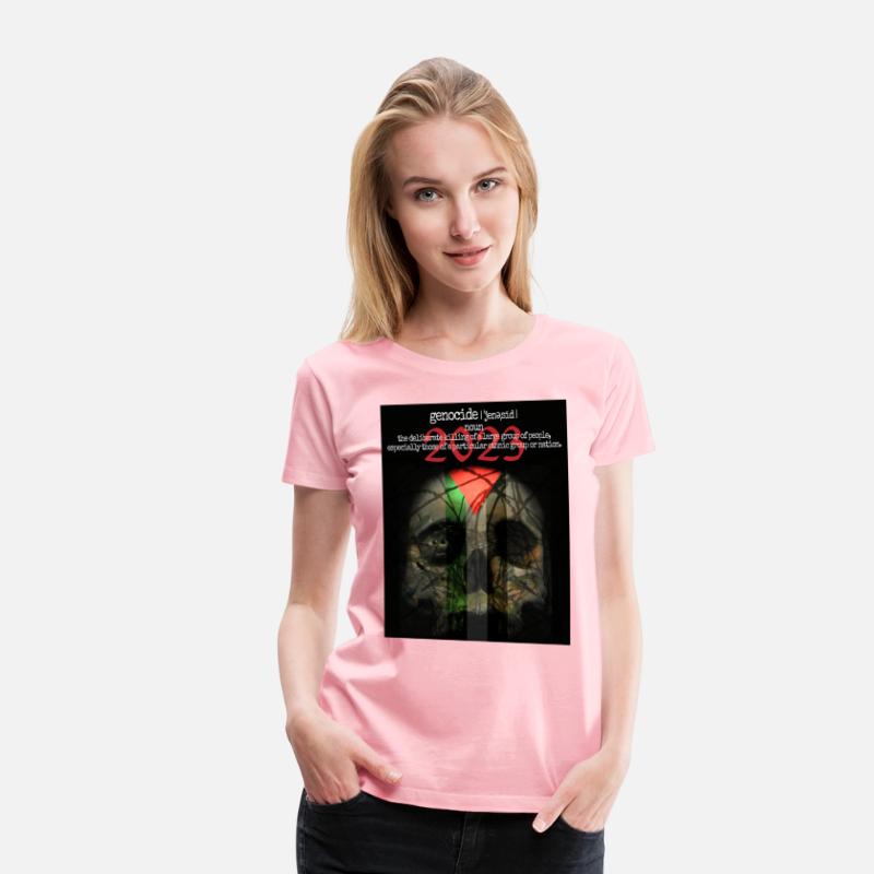 Skull, olives and barb-wire with Palestinian flag.