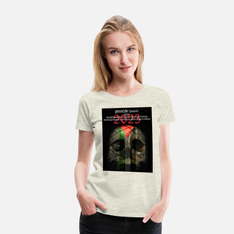 Skull, olives and barb-wire with Palestinian flag.