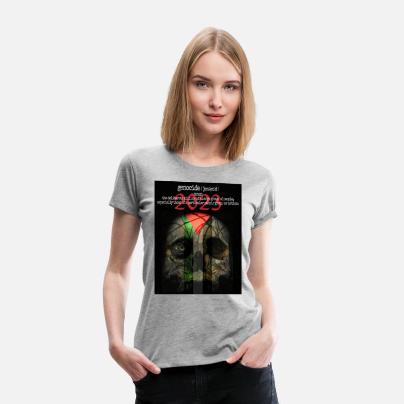 Skull, olives and barb-wire with Palestinian flag.