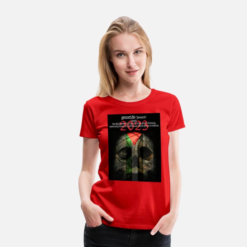 Skull, olives and barb-wire with Palestinian flag.