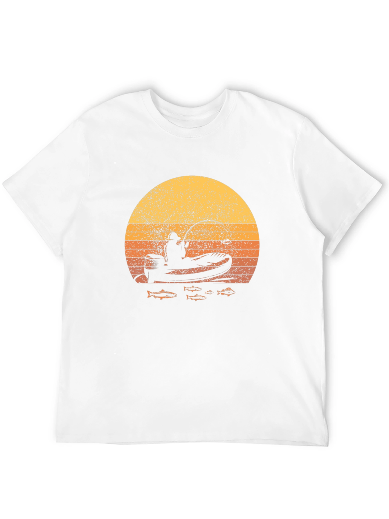 Fishing Sunset Graphic Tee - Angler Design