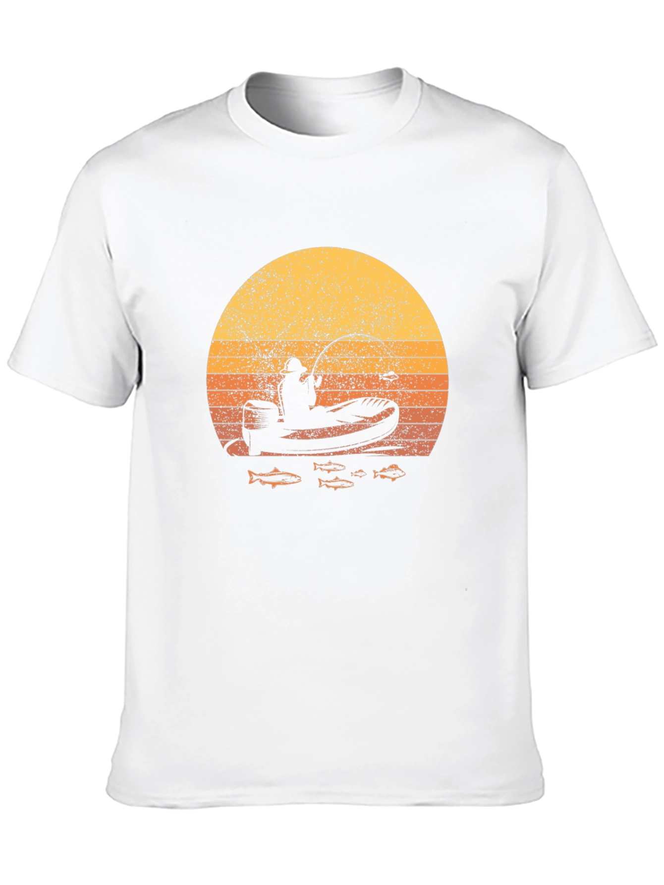 Fishing Sunset Graphic Tee - Angler Design