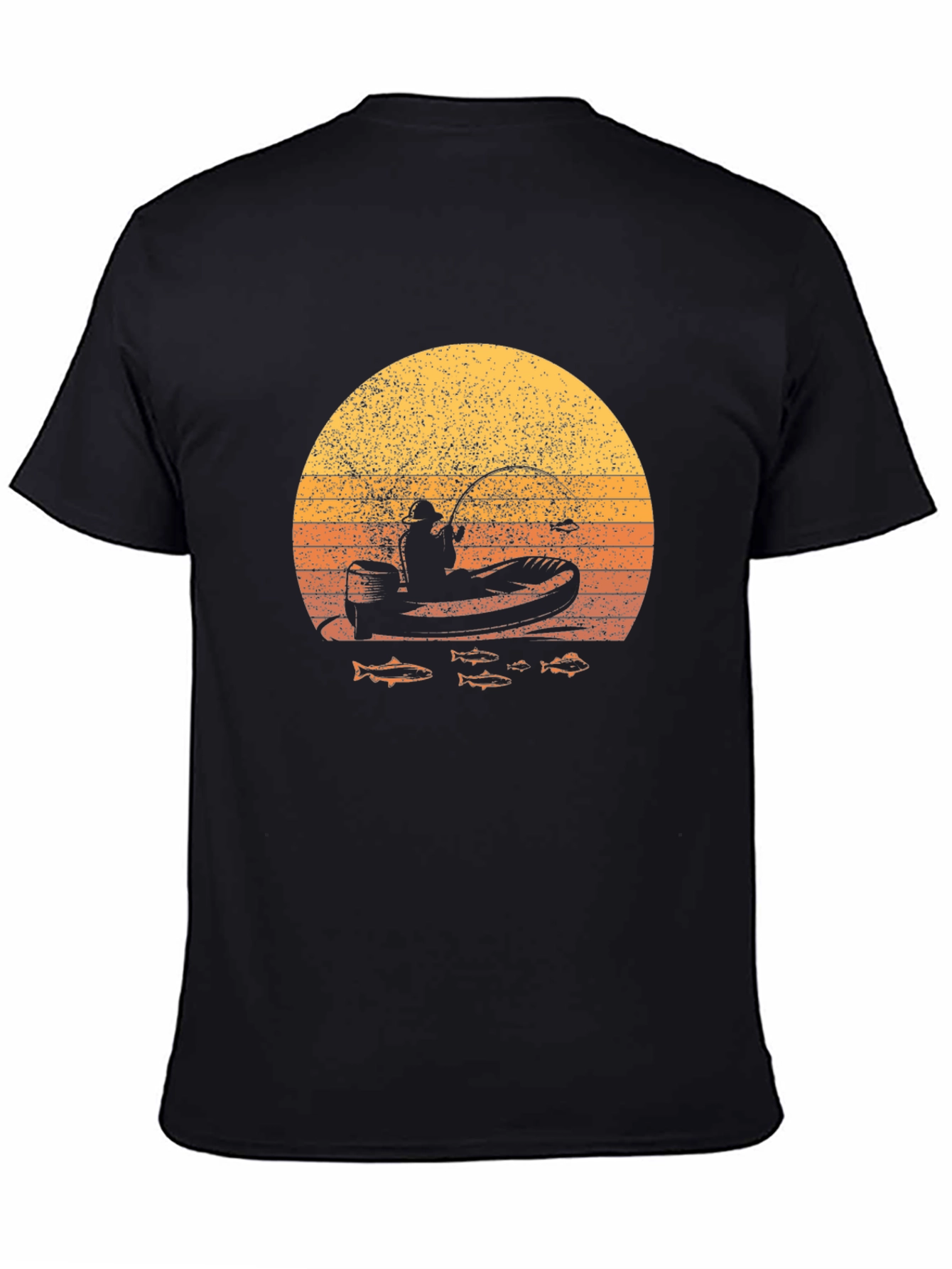 Fishing Sunset Graphic Tee - Angler Design