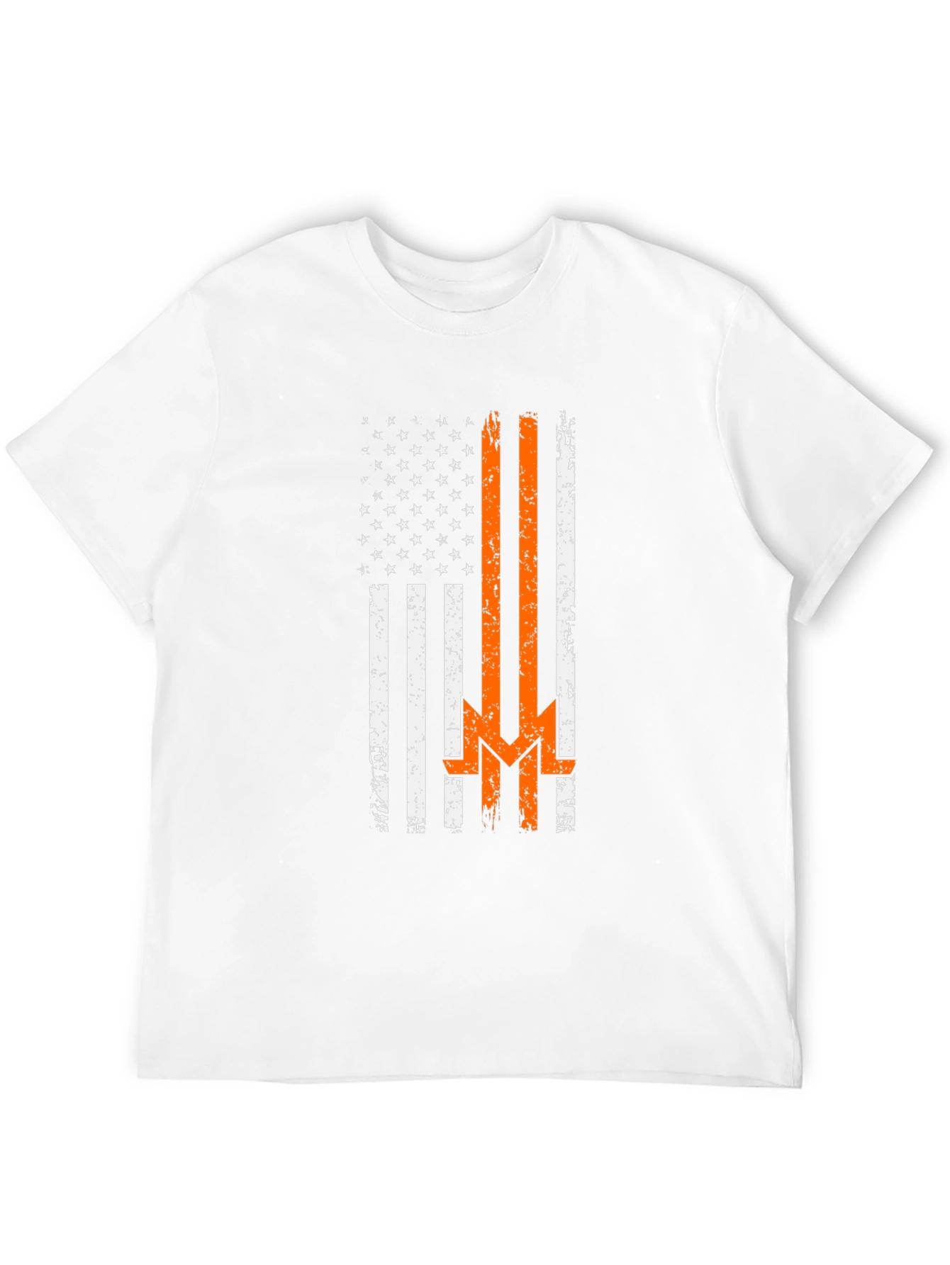 Distressed American Flag Firefighter T-Shirt
