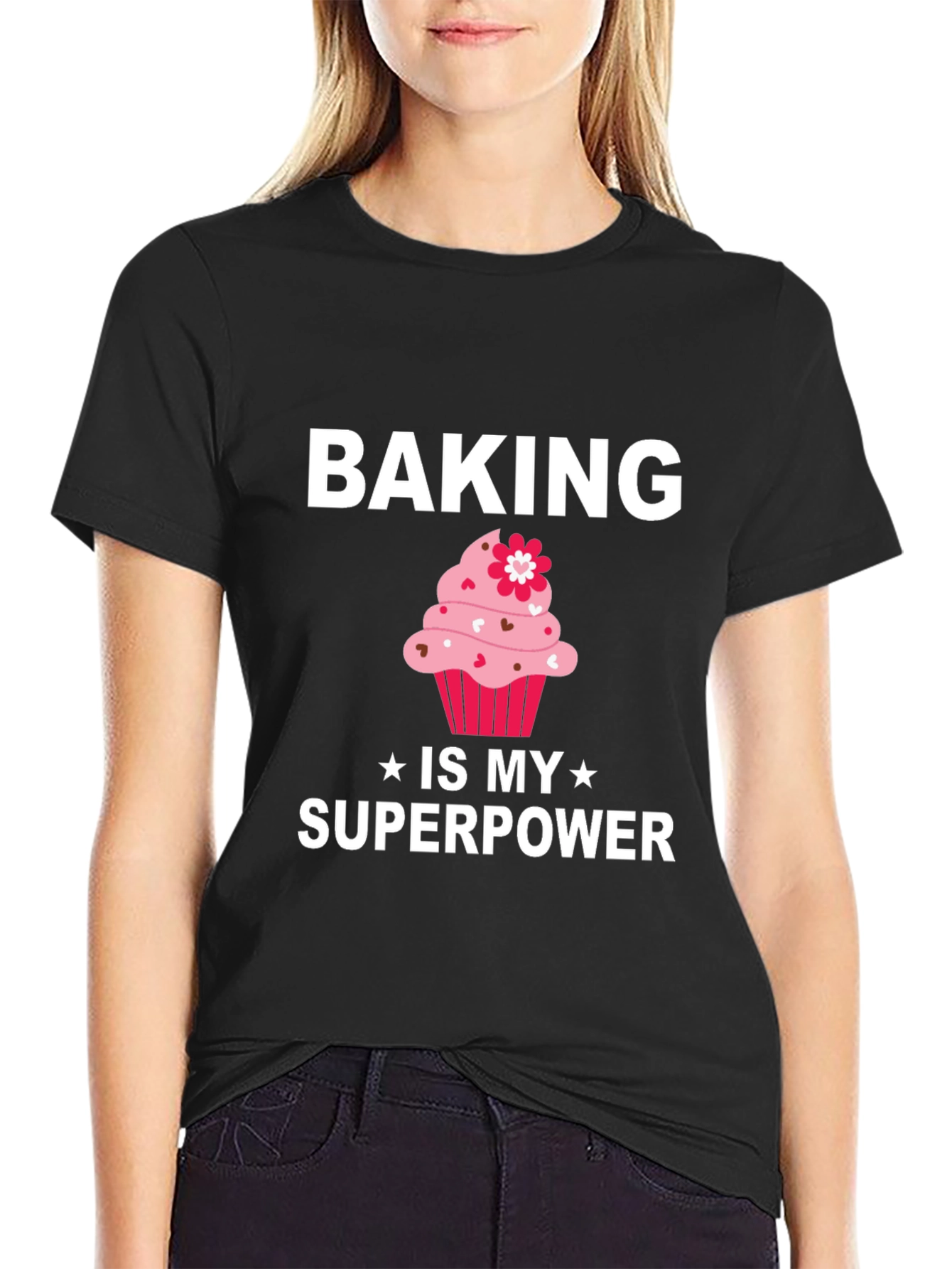 Baking is My Superpower T-Shirt Cupcake Tee