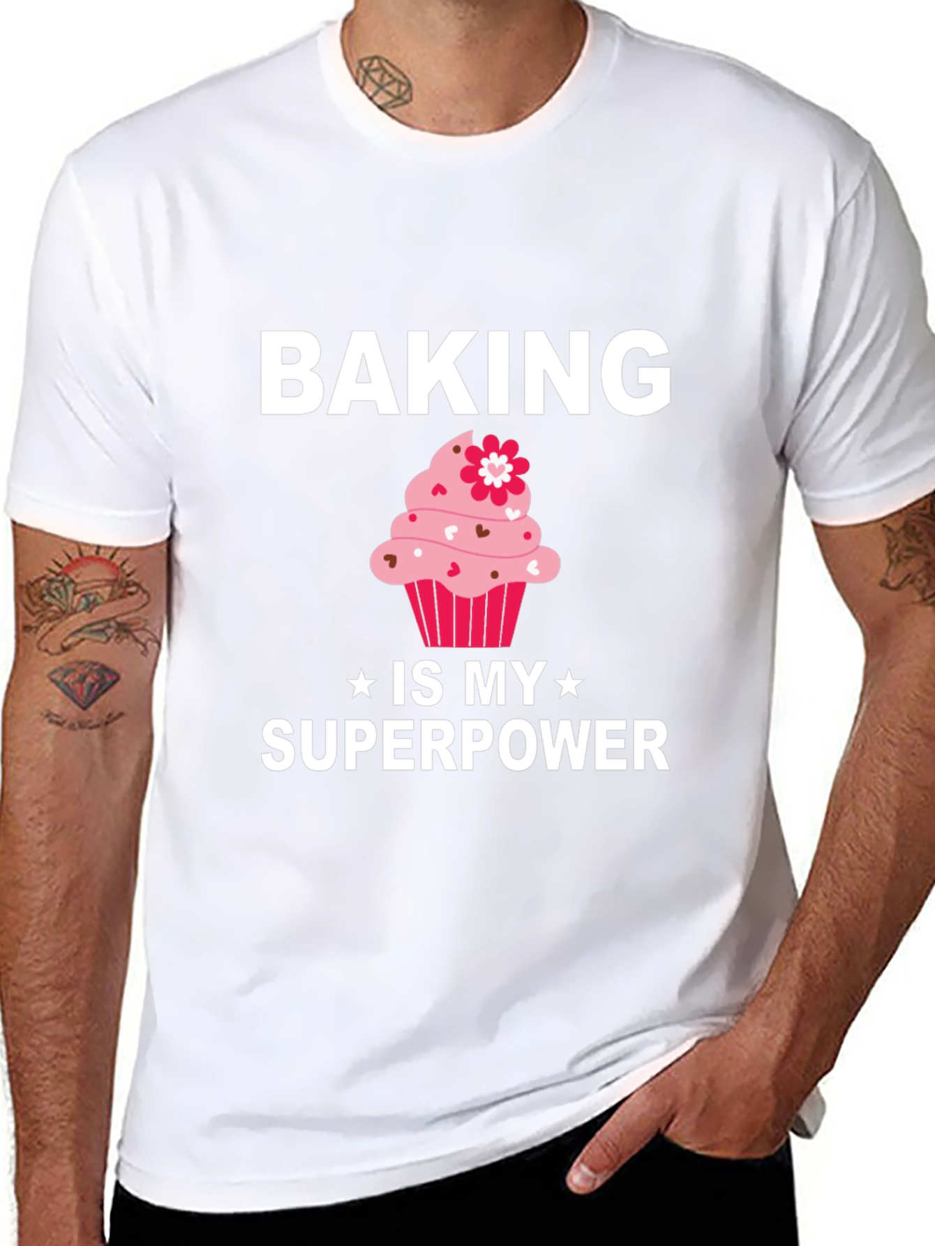 Baking is My Superpower T-Shirt Cupcake Tee